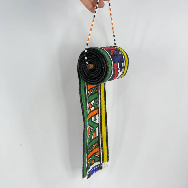 Early 20th Century Ndebele Beaded Wedding Veil MATTER COLLECTION For Sale - Image 9 of 9