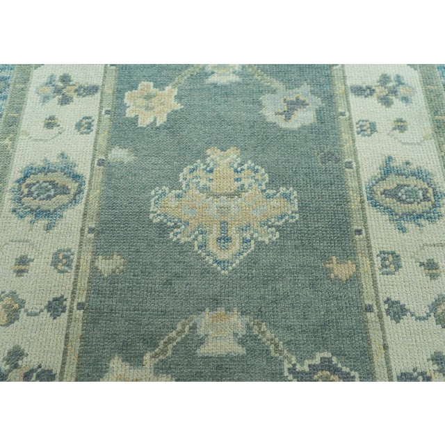 Turkish Turkish Oushak Rug 2'10" x 9'8" #19165 For Sale - Image 3 of 8