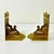 Brass 1950s Vintage Mythical Hollywood Regency Boho Chic Brass Winged Lion Bookends - A Pair. For Sale - Image 8 of 14