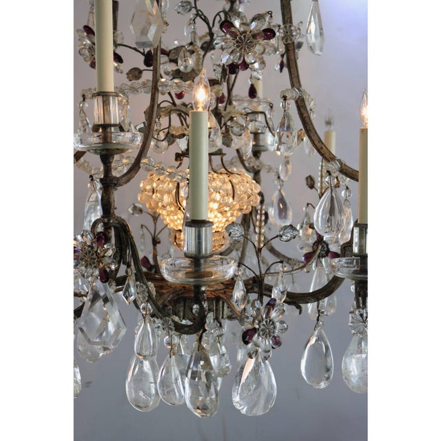 Maison Bagues Rock Crystal Chandelier For Sale In West Palm - Image 6 of 11