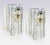 Glass Vintage Murano Glass and Chromed Metal Wall Sconces, Italy, 1960s, Set of 2 For Sale - Image 7 of 11