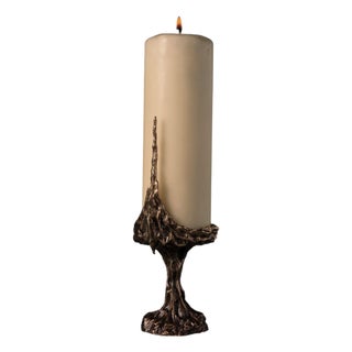 Omnia Vanitas Vanité 37 Candelabra in Patinated Cast Bronze by William Guillon For Sale