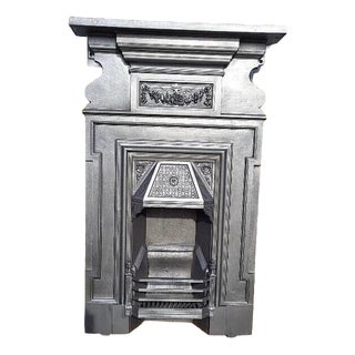 Antique Victorian Combination Fireplace in Cast Iron For Sale