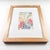 Cezanne Palette Pattern 5 1/2 × 3 1/2 inch Print 8 × 10 inch archival mat 11 1/8 x 9 1/8 x 3/4 frame Illustrated by Emily...