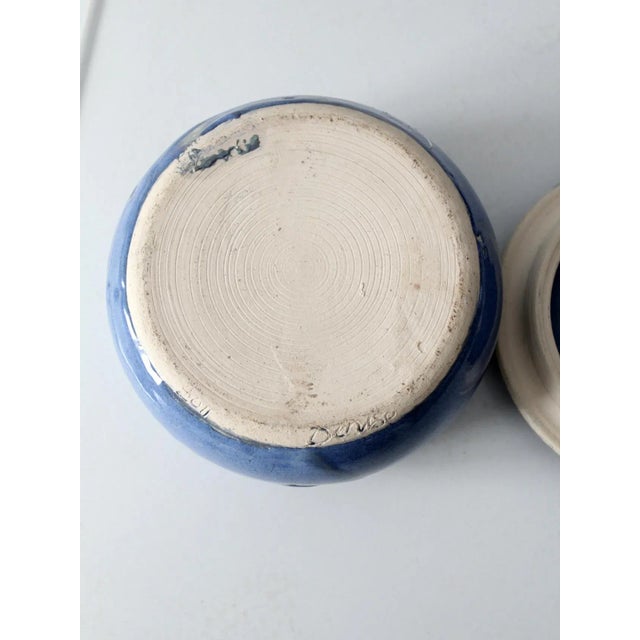 Vintage Studio Pottery Bowl With Lid For Sale - Image 10 of 10