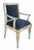 1990s Hendrix Allardyce Neoclassical Venetian Style Giltwood Chair W Mohair - 1 of 2 Available For Sale - Image 5 of 9