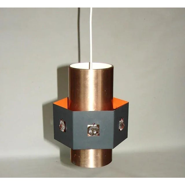 Metal Hanging Lamp from Fog & Morup, 1970s For Sale - Image 7 of 10