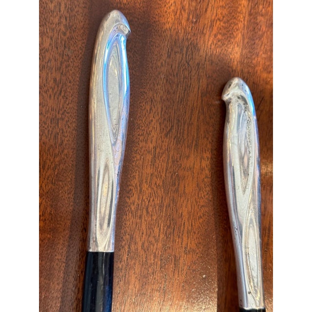 Traditional Mid 20th Century Table Sterling Salad Serving Set- 2 Pieces For Sale - Image 3 of 4
