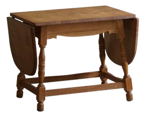 Mid-Century Danish Folding Side Table in Oak by Henning Kjærnulf, 1960s