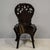 Heavily Carved Antique Japanese Black Lacquer Desk & Chair For Sale - Image 10 of 10