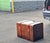 20th Century Large Felt Lined Leather Trunk For Sale - Image 15 of 15