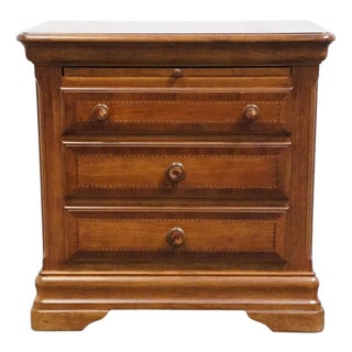Alexander Julian Home Colours Collection Cherry Early American Traditional 25" Nightstand 710-360 For Sale