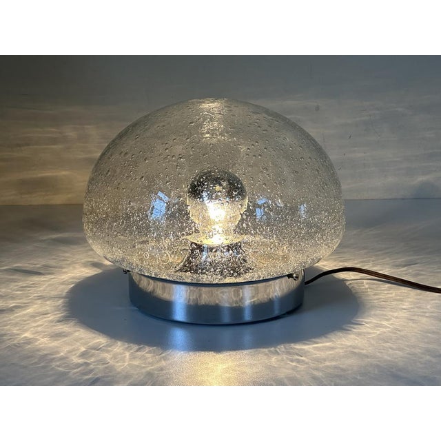Vintage Glass Table Lamp, 1970s For Sale - Image 3 of 18