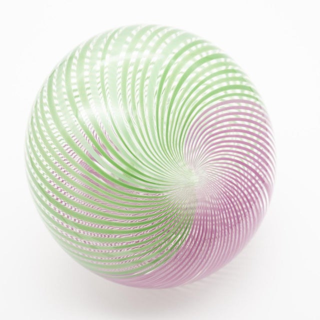 Pink Handblown Glass Vase by Mario Colelli & Hertha Bengtson for Rosenthal, 1980s For Sale - Image 8 of 11