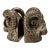 Vintage Pair of Rare Brass Ram's Head Bookends For Sale