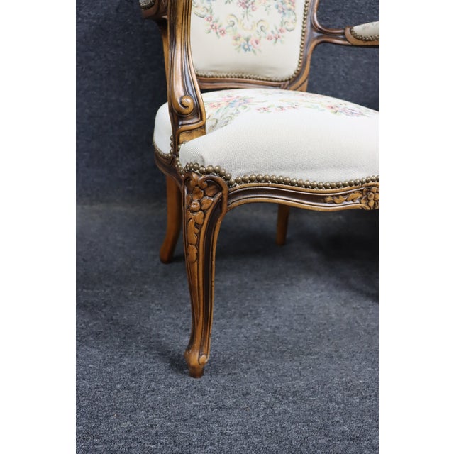Pair of Chateau D’Ax Italian Carved Armchairs For Sale - Image 12 of 16