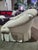 Antique White Henredon Tufted Ottoman With Stool For Sale - Image 8 of 9