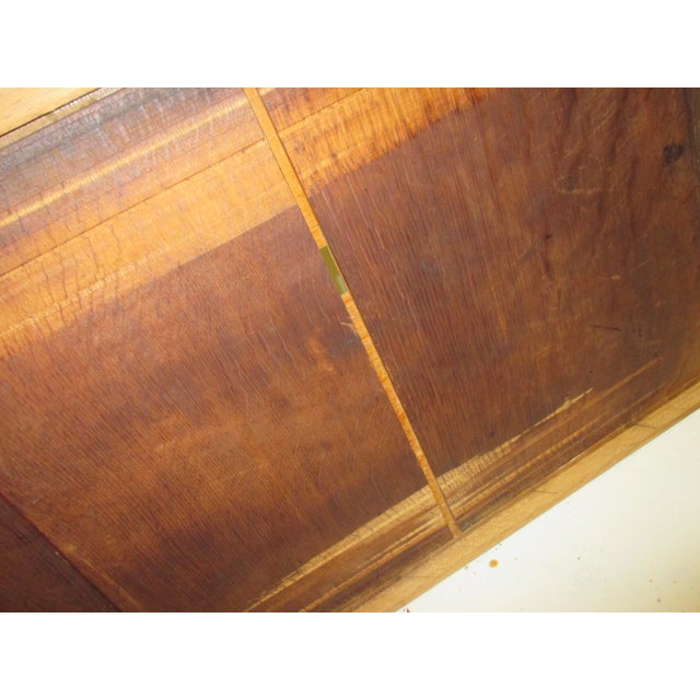 Antique English Mahogany Edwardian Writing Desk For Sale - Image 11 of 12