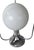 1970s Space Age Chrome Orbit Table Lamp With Lit Central Globe, in the Manner of Sonneman for George Kovacs For Sale In Chicago - Image 6 of 8