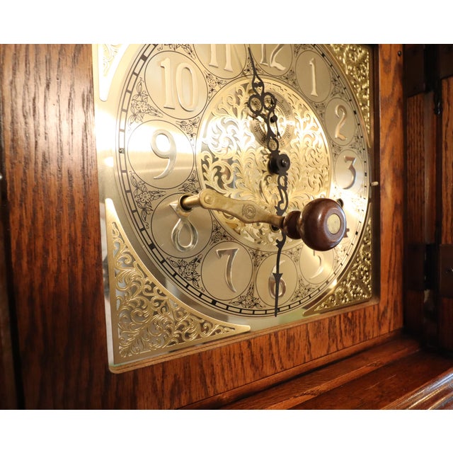 Late 20th Century Howard Miller "Charlemagne" Grandfather Clock, Model 610-361, Triple-Chime For Sale - Image 9 of 14