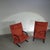 2 post modern t-line armchairs 2 x Designed by Burkhard Vogtherr. Manufactured by Arflex in Italy. This Post-Modern ’...