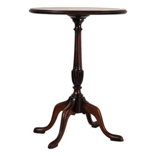 Antique English Mahogany Oval Wine Table For Sale
