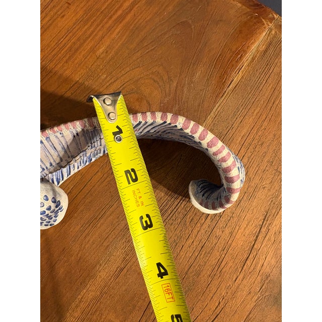 Barbara Beck 1980s Abstract Hand-Sculpted and Hand-Painted Porcelain Sculpture For Sale - Image 9 of 9