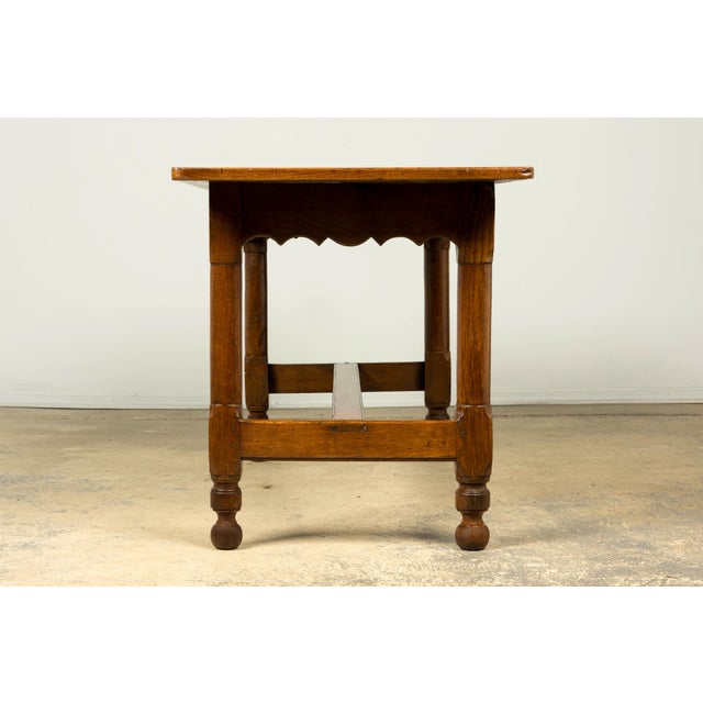 Late 19th Century French Provincial Oak Farmhouse Table For Sale - Image 13 of 18