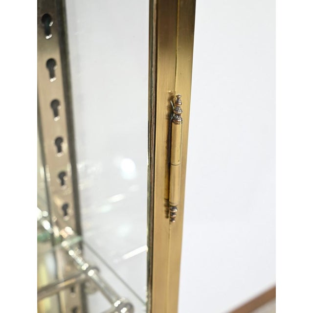 Small Brass Display Case, 1930s For Sale - Image 9 of 18