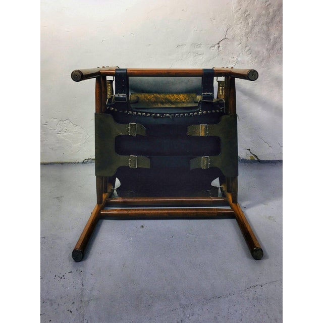 Mid-Century Modern Safari Style Lounge Chair, 1970s For Sale - Image 10 of 13