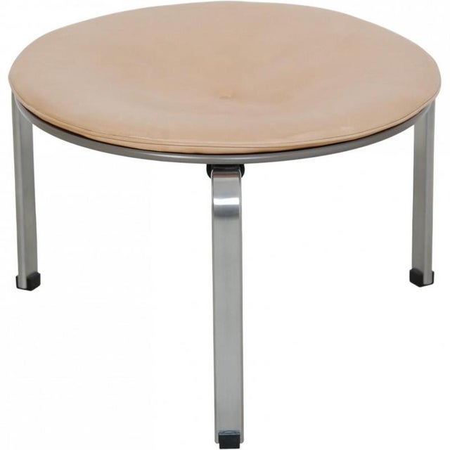 PK33 Stool in Leather by Poul Kjærholm, 2017 For Sale - Image 12 of 12