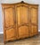 Vintage French Louis XVI Style Carved Oak 3-Door Armoire For Sale - Image 4 of 13