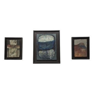 Antonio Jimenez, Triptych, Mixed Media, 1980s, Framed, Set of 3 For Sale