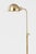 Transitional Mark D. Sikes 1 Light Devon Floor Lamp, Aged Brass, Natural Shade For Sale - Image 3 of 4