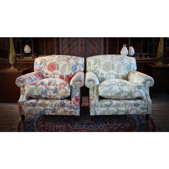 Laid Back Armchairs by George Smith, 2010s, Set of 2 For Sale - Image 14 of 18