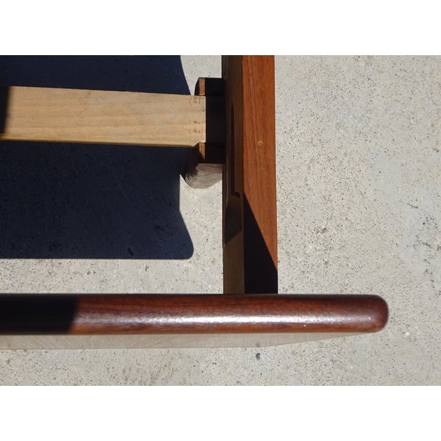Mid-Century Modern Vintage Teak Bed with Integrated Nightstand, 1960s For Sale - Image 3 of 18