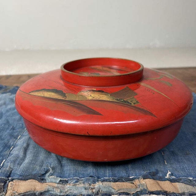 Wooden Maki-E Lacquerware Bowl with Lid, 1890s For Sale - Image 16 of 16