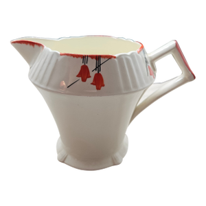 Antique Art Deco Bauhaus, Myott , Son & Co. Hand Painted Pitcher Jug England