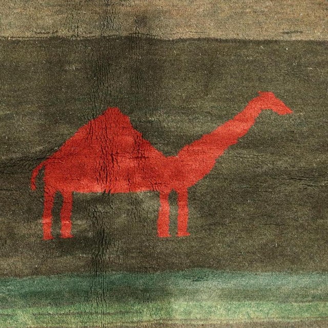 Middle Eastern Gabbeh Rug in Wool For Sale - Image 4 of 9