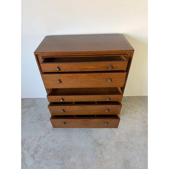 Mid-Century Modern John Stuart “Facade” Highboy Commode For Sale - Image 11 of 18