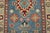 Kazak Runner 2’9” X 9’6” Blue Wool Tribal Hand-Knotted Oriental Rug For Sale - Image 9 of 13