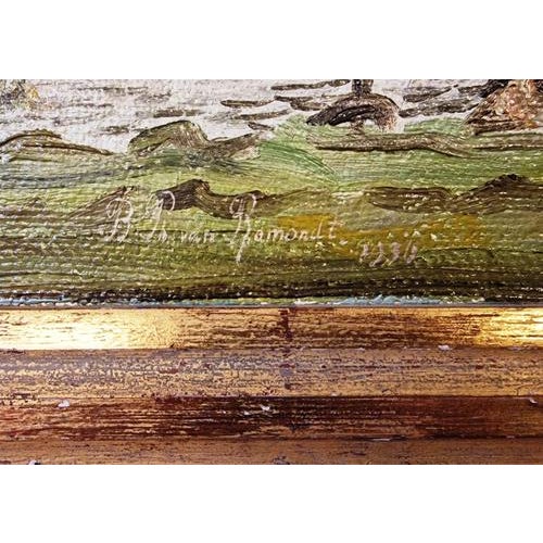 Unknown, Untitled, 1930s, Oil on Canvas, Framed For Sale - Image 3 of 7