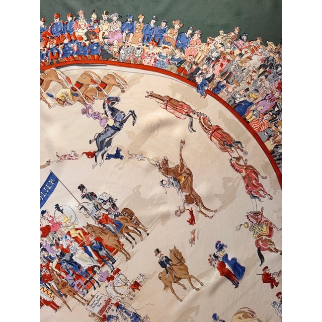 Hermès Le Cirque Molier 2004 Silk Scarf Designed by Dumas Philippe For Sale - Image 12 of 12