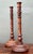 Vintage Turned Wood Candlesticks - A Pair For Sale - Image 10 of 12