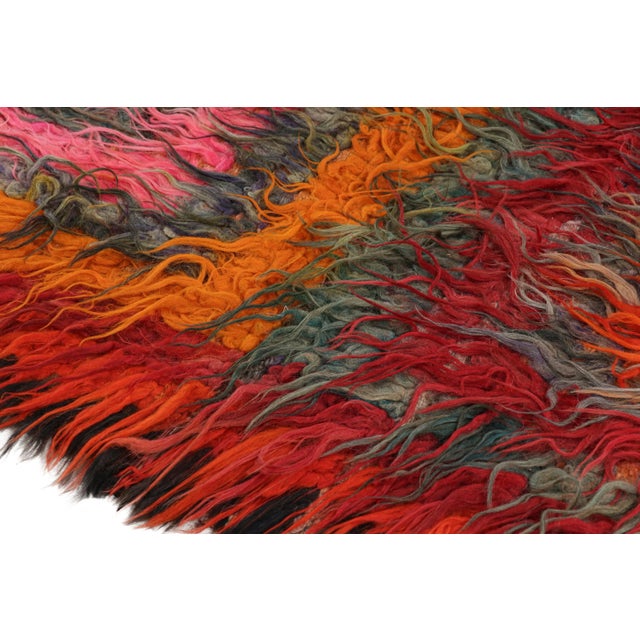 Vintage Tulu Runner Rug With Colorful Geometric Patterns, From Rug & Kilim For Sale In New York - Image 6 of 7