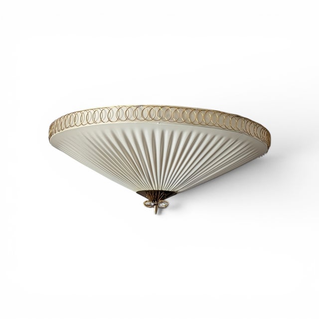 Vintage Finnish Flush Mount by Paavo Tynell for Idman, 1950s For Sale - Image 10 of 15