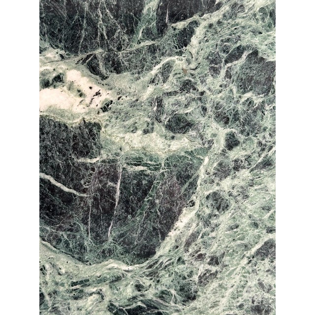 1970s Italian Verde Alpi Marble Coffee Table For Sale - Image 10 of 16