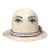 1970s Surrealist Ceramic Derby Hat With Eyes Sculpture For Sale