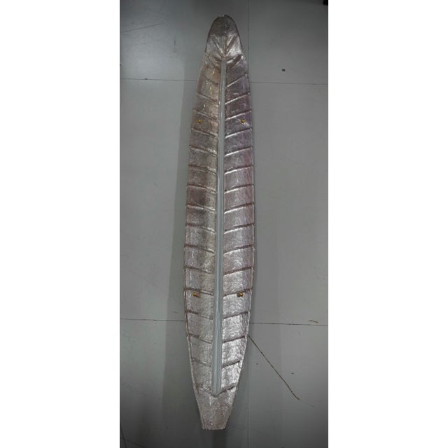 Mid-Century Modern Murano Art Glass Pink and White Wall Light and Sconces, 1990 For Sale - Image 3 of 10