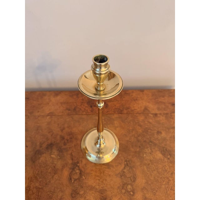 Antique Brass Candlesticks, 1900, Set of 2 For Sale - Image 4 of 6